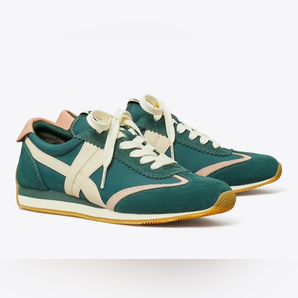 Tory Burch Hank sneakers Women's size 8 💚🩷